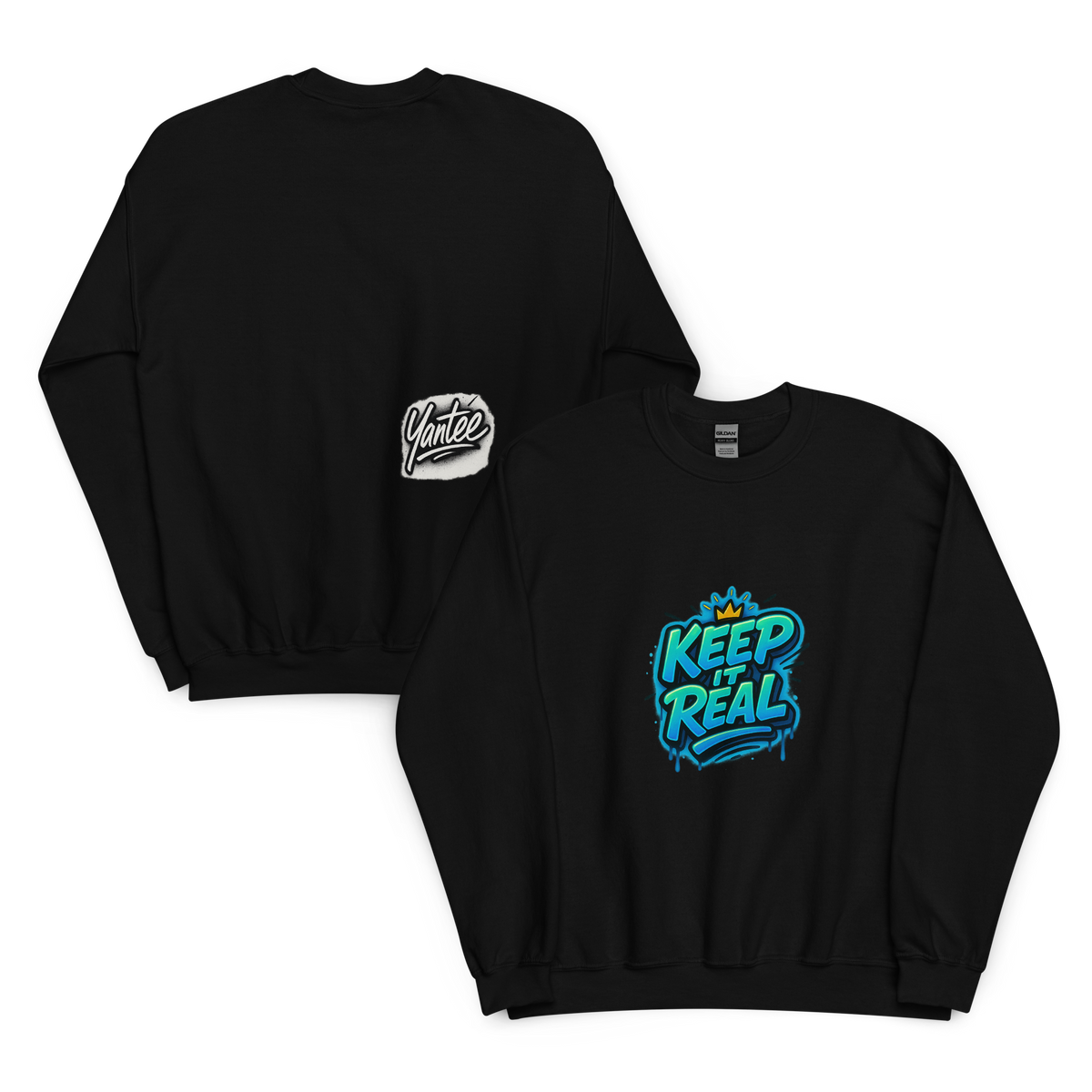 Keep It Real Crewneck — Yantee Autograph Design