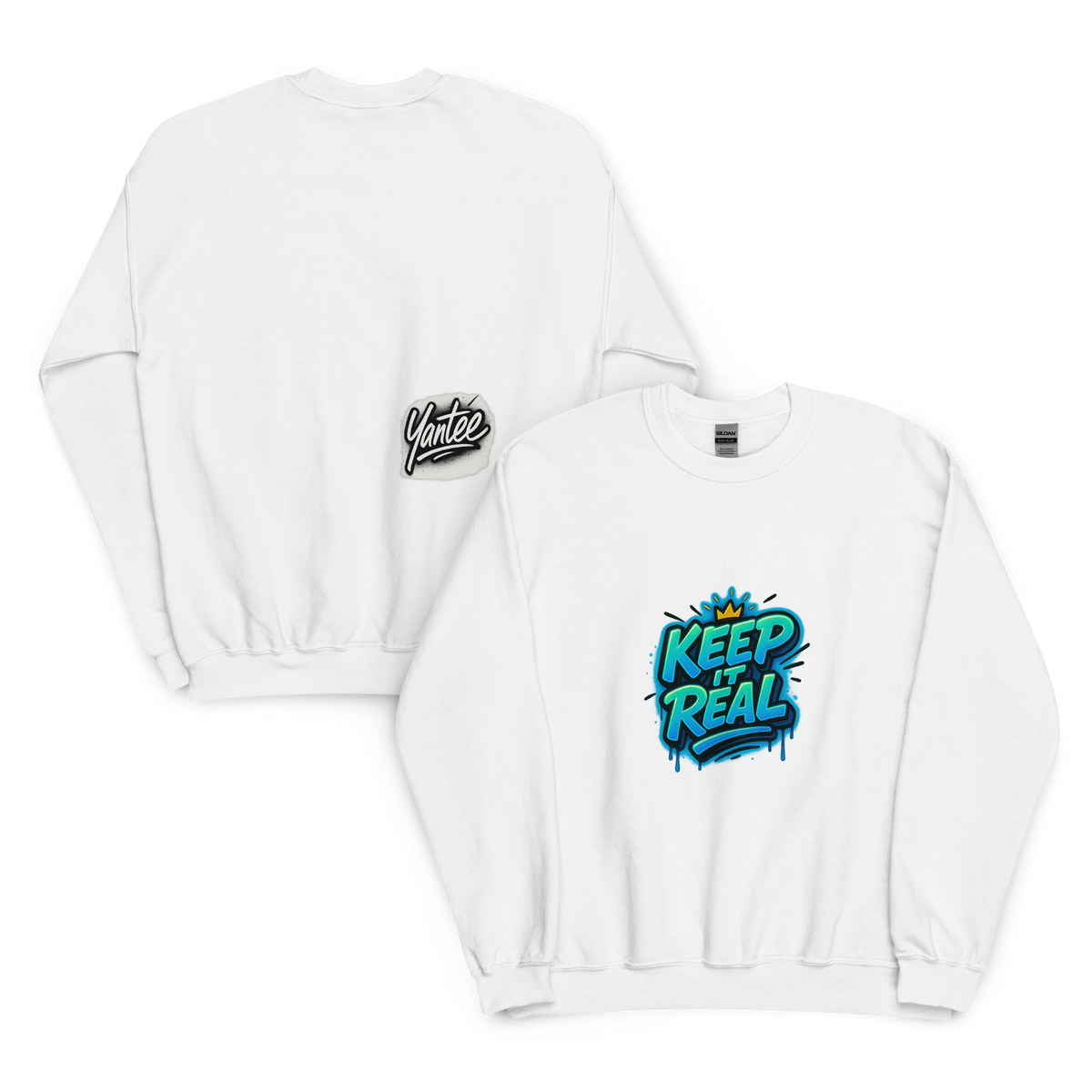 Keep It Real Crewneck — Yantee Autograph Design