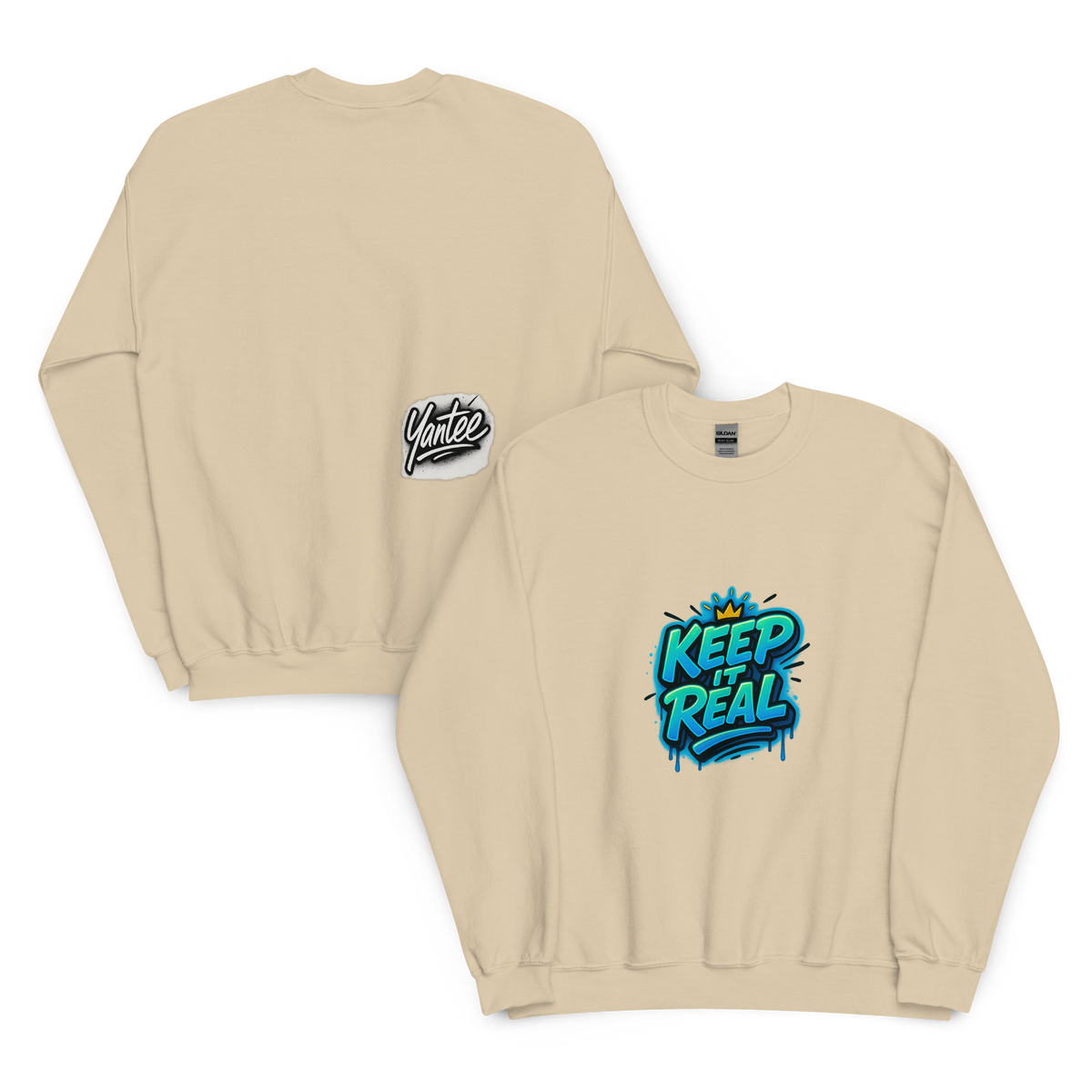 Keep It Real Crewneck — Yantee Autograph Design