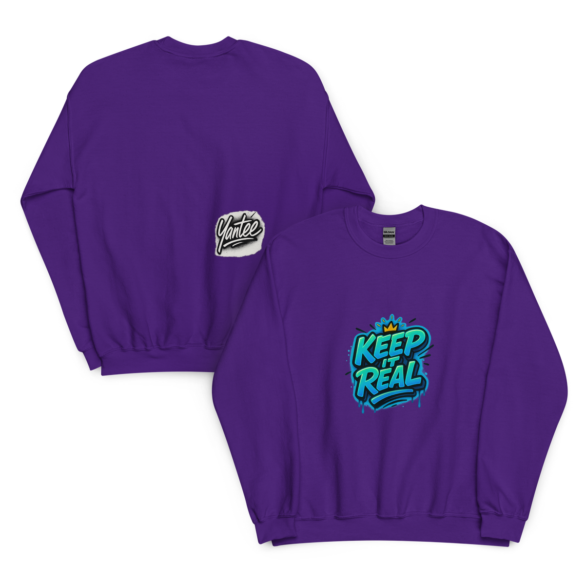 Keep It Real Crewneck — Yantee Autograph Design