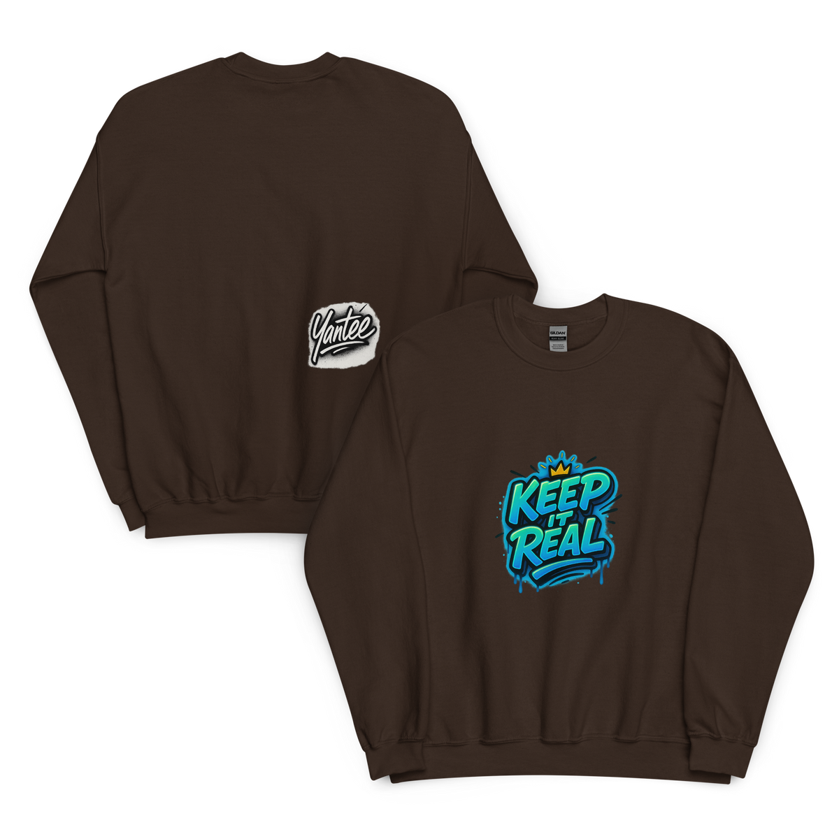 Keep It Real Crewneck — Yantee Autograph Design