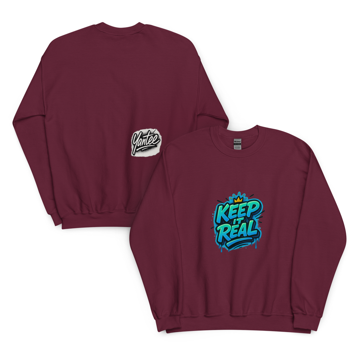 Keep It Real Crewneck — Yantee Autograph Design