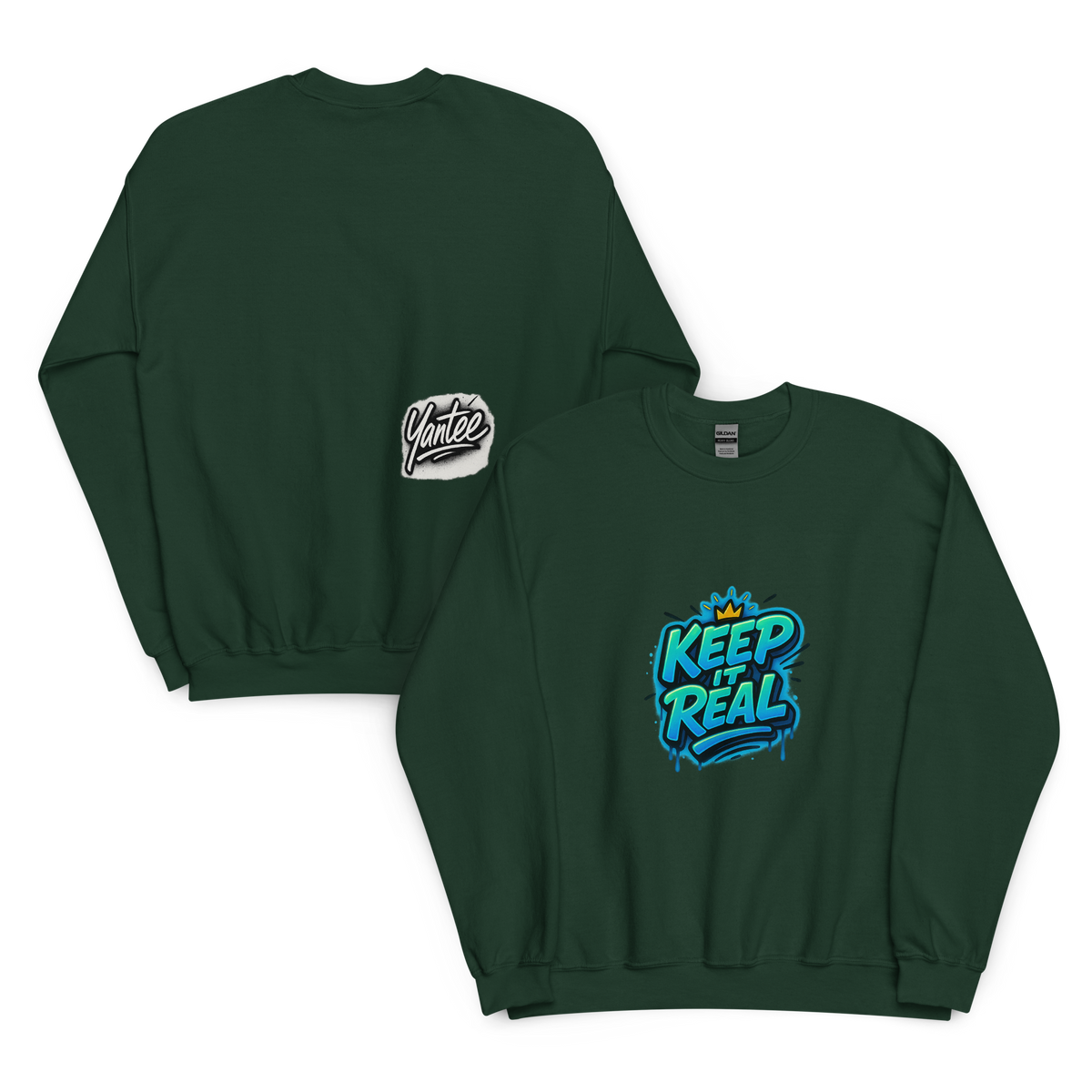 Keep It Real Crewneck — Yantee Autograph Design